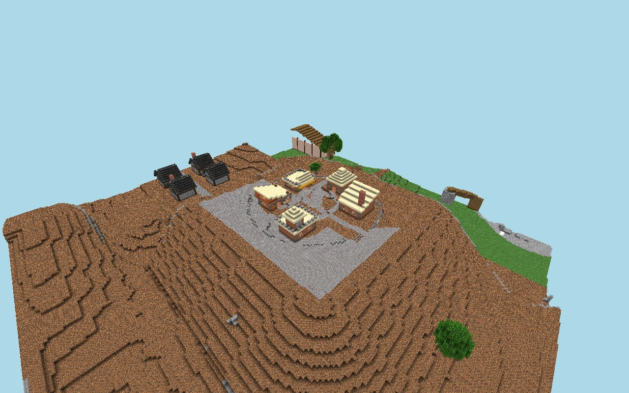 Charneca City: aerial view of the urban core. Historical reference of the urban core, captured before the reconstruction of current roads. View of the saved map, with simulated lighting.