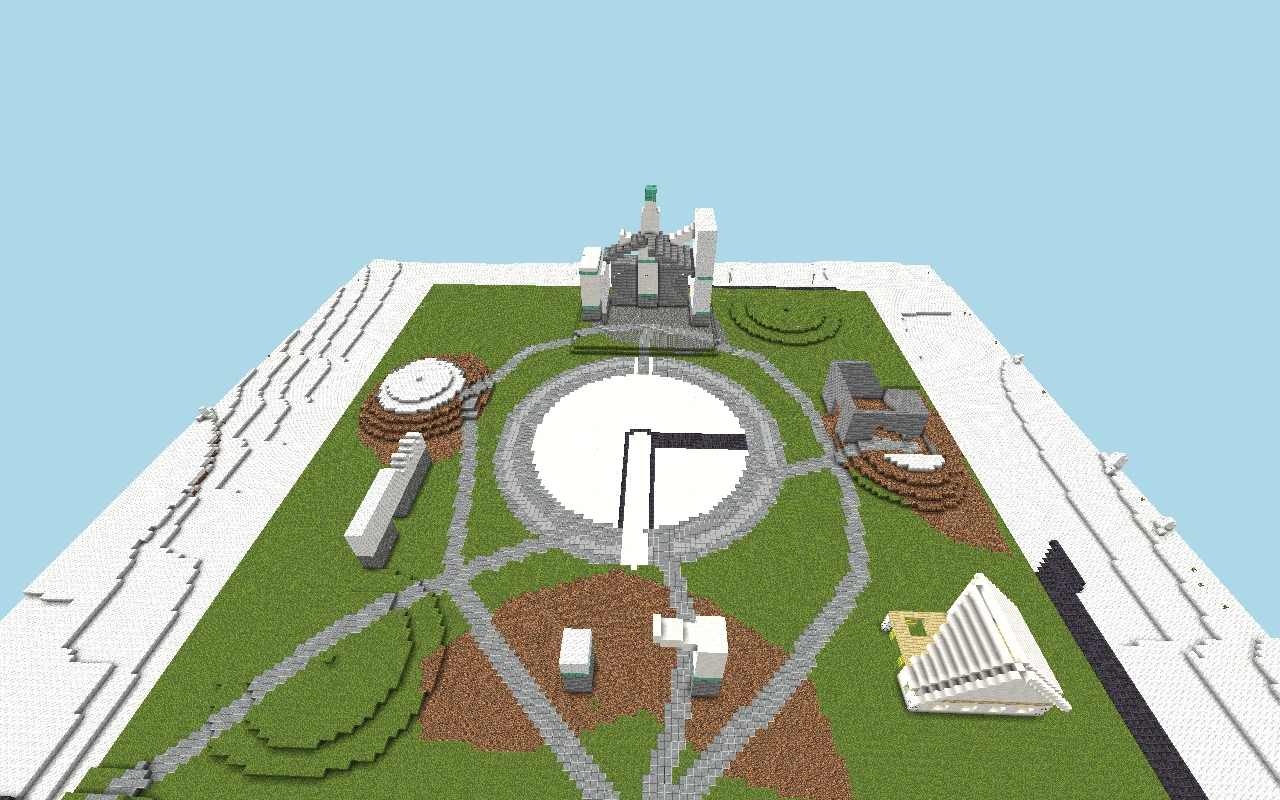 Sanctuary of the Last Vault — Medium-distance view. Rendered view of the saved map with simulated lighting.