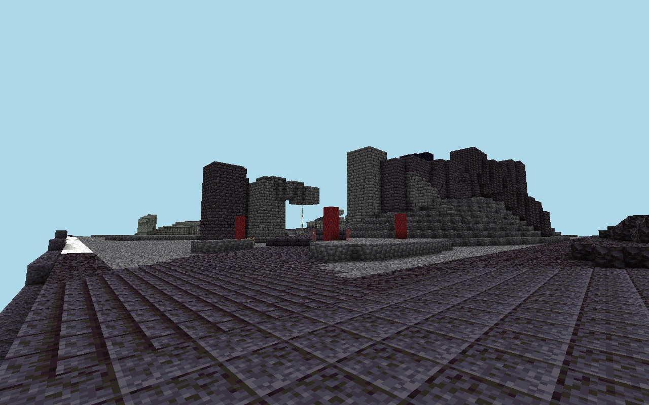 Collapsed Portal of Convergence — Approximation. Rendered view of the saved map, with simulated lighting.